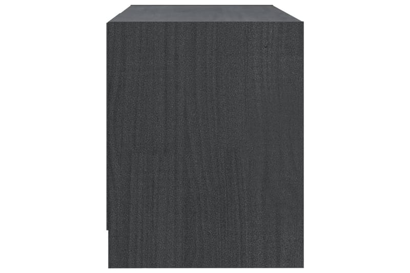 TV-benk 80x31x39 cm heltre furu grå - Grå - Møbler - Mediamøbel & tv møbel - TV-benk & mediabenk