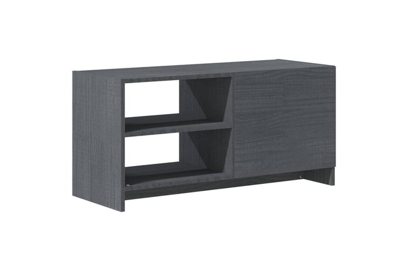 TV-benk 80x31x39 cm heltre furu grå - Grå - Møbler - Mediamøbel & tv møbel - TV-benk & mediabenk