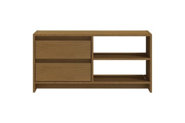 TV-benk 80x31x39 cm heltre furu honningbrun - Brun - Møbler - Mediamøbel & tv møbel - TV-benk & mediabenk