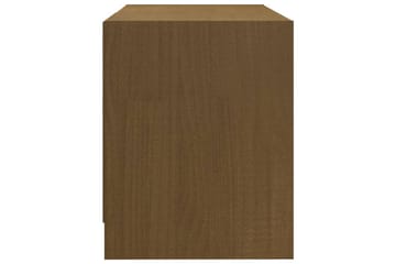 TV-benk 80x31x39 cm heltre furu honningbrun - Brun - Møbler - Mediamøbel & tv møbel - TV-benk & mediabenk