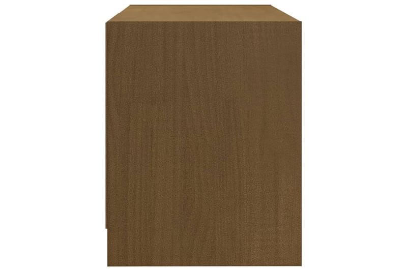 TV-benk 80x31x39 cm heltre furu honningbrun - Brun - TV-benk & mediabenk