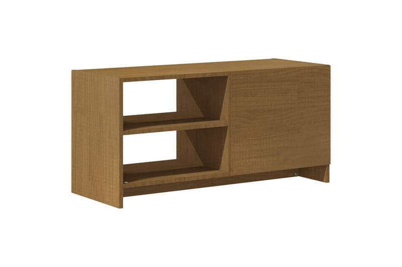 TV-benk 80x31x39 cm heltre furu honningbrun - Brun - TV-benk & mediabenk