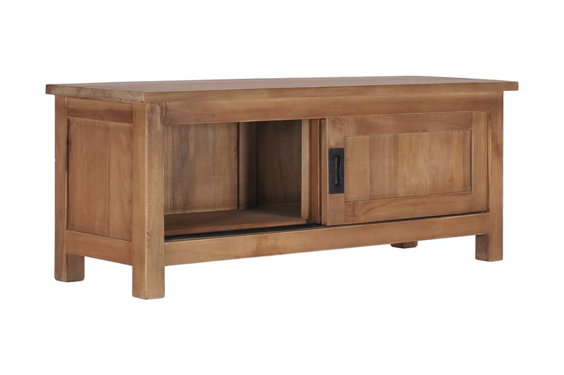 TV-benk 90x30x35 cm heltre teak - Møbler - Mediamøbel & tv møbel - TV-benk & mediabenk