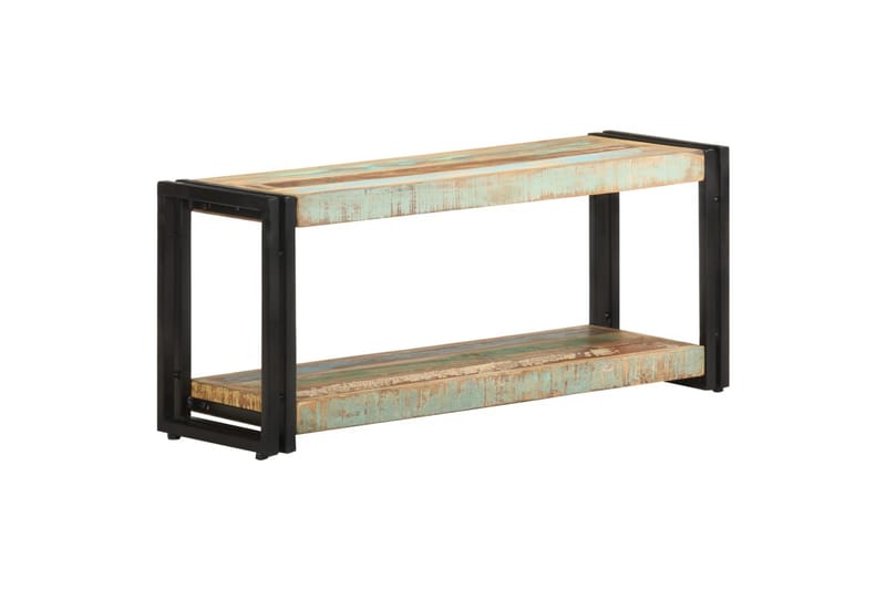 TV-benk 90x30x40 cm gjenvunnet heltre - Brun - Møbler - Mediamøbel & tv møbel - TV-benk & mediabenk