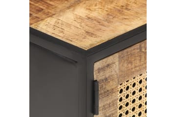 TV-benk 90x30x40 cm grovt mangotre med naturlig stokk - Brun - Møbler - Mediamøbel & tv møbel - TV-benk & mediabenk