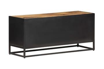TV-benk 90x30x40 cm grovt mangotre med naturlig stokk - Brun - Møbler - Mediamøbel & tv møbel - TV-benk & mediabenk