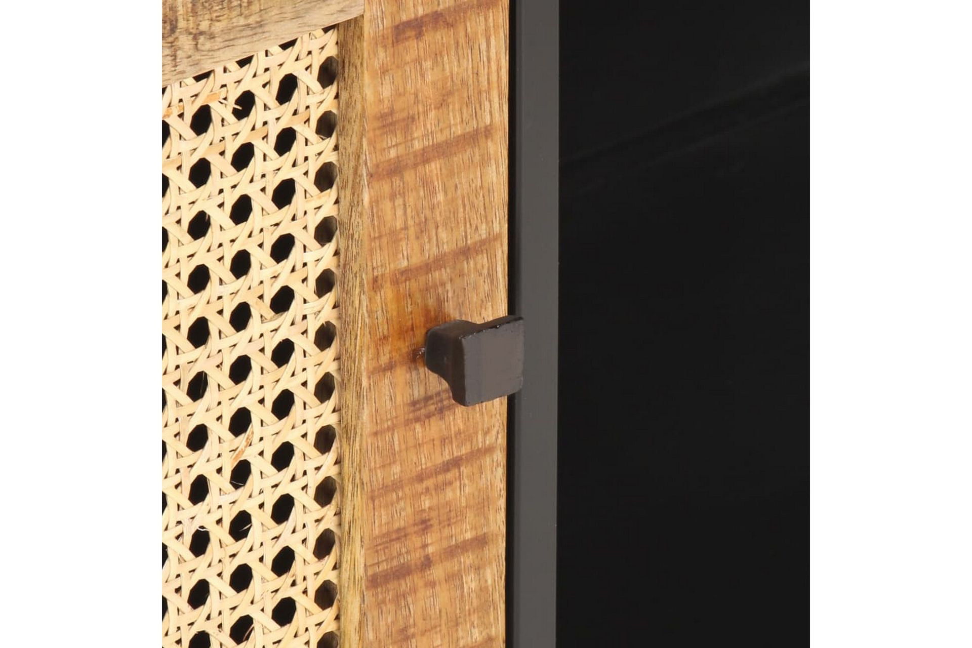 TV-benk 90x30x40 cm grovt mangotre med naturlig stokk - Brun - Møbler - Mediamøbel & tv møbel - TV-benk & mediabenk
