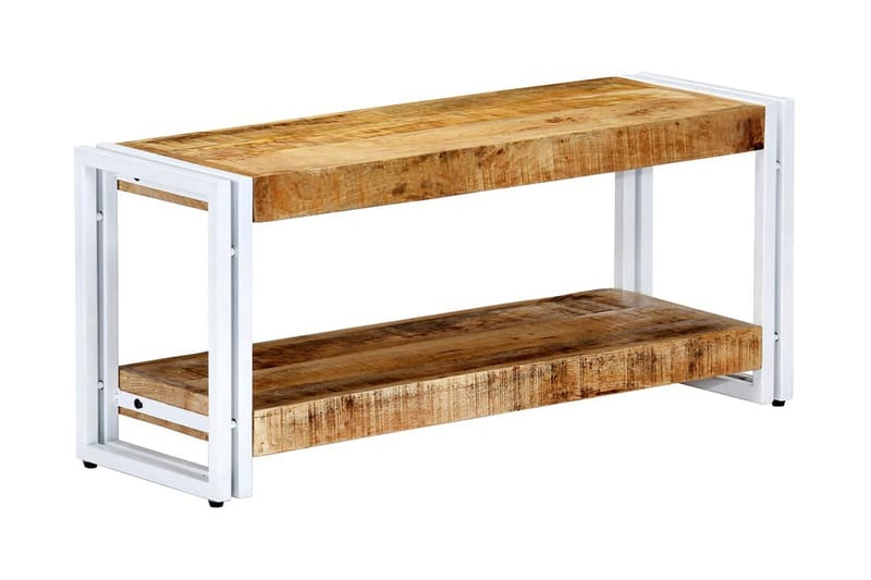 TV-benk 90x30x40 cm heltre mango - Brun - Møbler - Mediamøbel & tv møbel - TV-benk & mediabenk