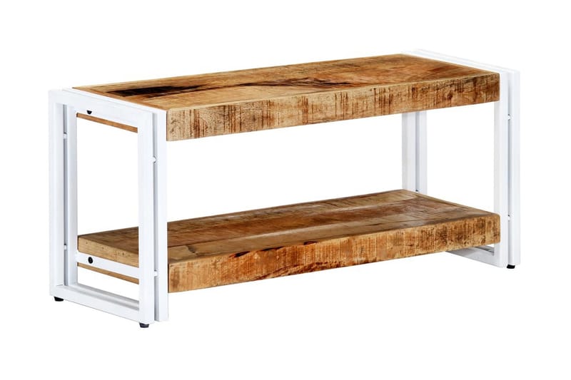TV-benk 90x30x40 cm heltre mango - Brun - Møbler - Mediamøbel & tv møbel - TV-benk & mediabenk