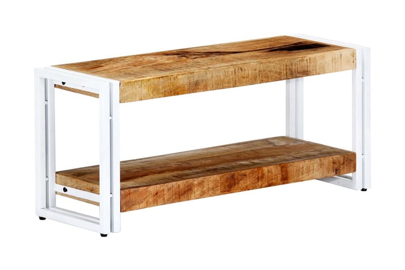 TV-benk 90x30x40 cm heltre mango - Brun - Møbler - Mediamøbel & tv møbel - TV-benk & mediabenk