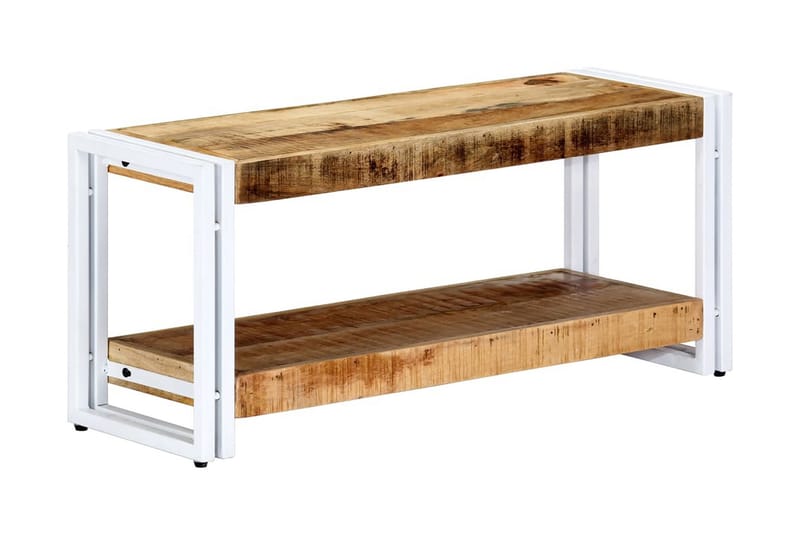 TV-benk 90x30x40 cm heltre mango - Brun - Møbler - Mediamøbel & tv møbel - TV-benk & mediabenk