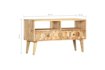 TV-benk 90x30x50 cm heltre mango - Møbler - Mediamøbel & tv møbel - TV-benk & mediabenk