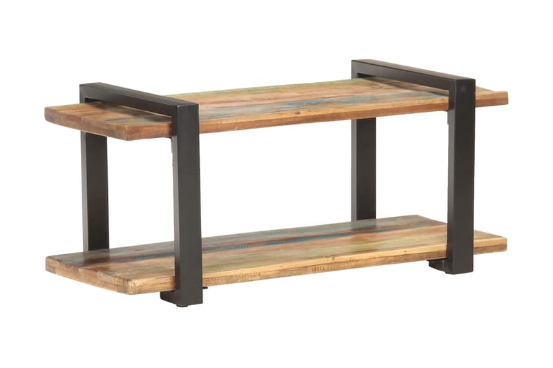 TV-benk 90x40x40 cm gjenvunnet heltre - Brun - Møbler - Mediamøbel & tv møbel - TV-benk & mediabenk