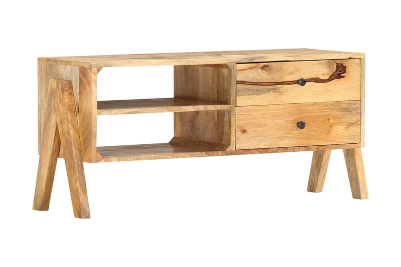 TV-benk 97x35x47 cm heltre mango - Møbler - Mediamøbel & tv møbel - TV-benk & mediabenk