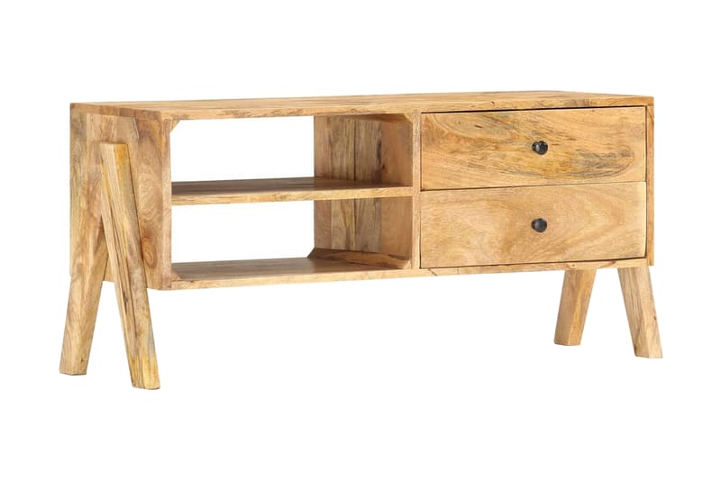 TV-benk 97x35x47 cm heltre mango - Møbler - Mediamøbel & tv møbel - TV-benk & mediabenk