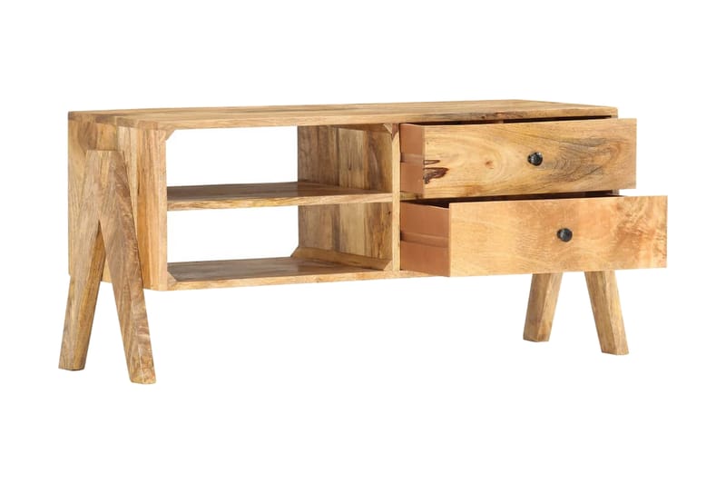 TV-benk 97x35x47 cm heltre mango - Møbler - Mediamøbel & tv møbel - TV-benk & mediabenk