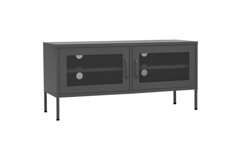 TV-benk antrasitt 105x35x50 cm stål - Antrasittgrå - Møbler - Mediamøbel & tv møbel - TV-benk & mediabenk