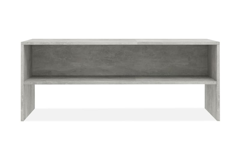 TV-benk betonggrå 100x40x40 cm sponplate - Grå - Møbler - Mediamøbel & tv møbel - TV-benk & mediabenk