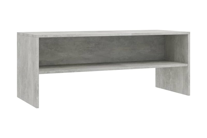 TV-benk betonggrå 100x40x40 cm sponplate - Grå - Møbler - Mediamøbel & tv møbel - TV-benk & mediabenk