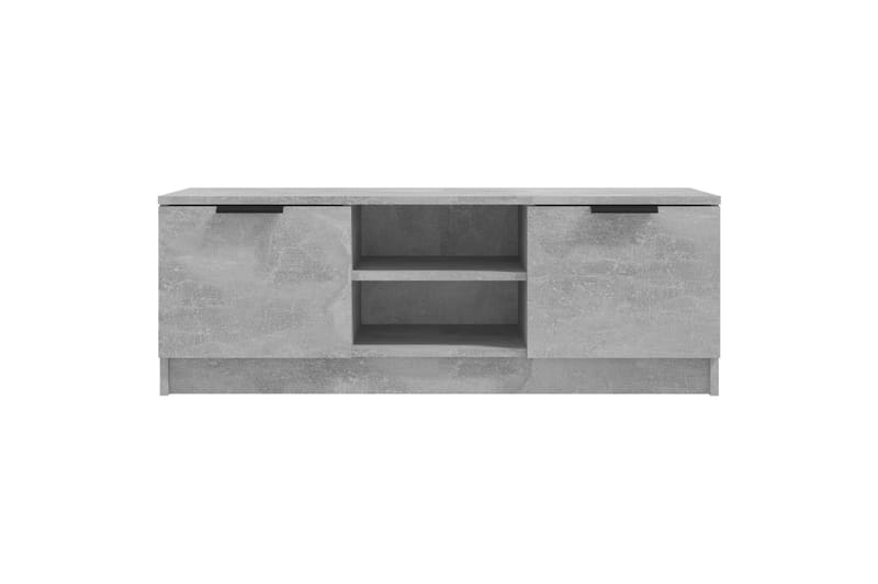 TV-benk betonggrå 102x35x36,5 cm konstruert tre - Grå - Møbler - Mediamøbel & tv møbel - TV-benk & mediabenk