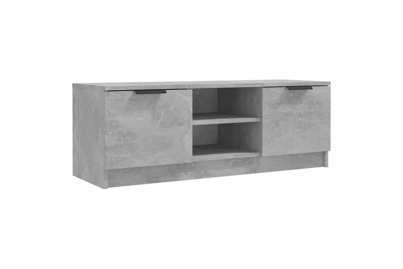 TV-benk betonggrå 102x35x36,5 cm konstruert tre - Grå - Møbler - Mediamøbel & tv møbel - TV-benk & mediabenk