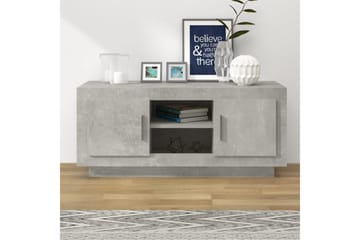 TV-benk betonggrå 102x35x45 cm konstruert tre - Grå - Møbler - Mediamøbel & tv møbel - TV-benk & mediabenk