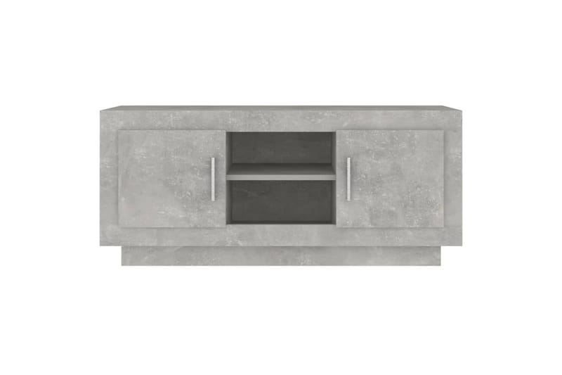 TV-benk betonggrå 102x35x45 cm konstruert tre - Grå - Møbler - Mediamøbel & tv møbel - TV-benk & mediabenk