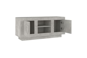 TV-benk betonggrå 102x35x45 cm konstruert tre - Grå - Møbler - Mediamøbel & tv møbel - TV-benk & mediabenk