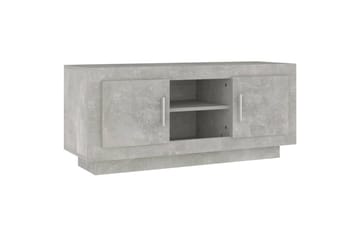 TV-benk betonggrå 102x35x45 cm konstruert tre - Grå - Møbler - Mediamøbel & tv møbel - TV-benk & mediabenk