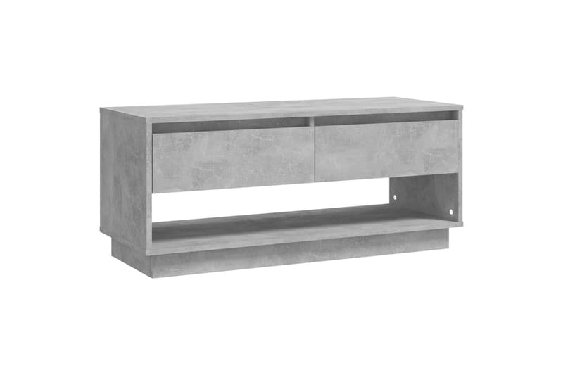 TV-benk betonggrå 102x41x44 cm sponplate - Grå - Møbler - Mediamøbel & tv møbel - TV-benk & mediabenk