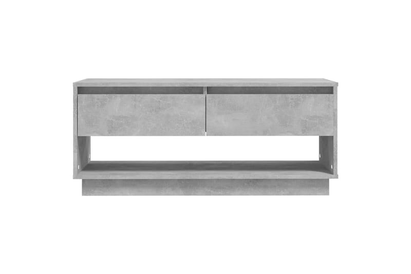 TV-benk betonggrå 102x41x44 cm sponplate - Grå - Møbler - Mediamøbel & tv møbel - TV-benk & mediabenk