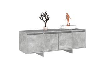 TV-benk betonggrå 120x30x40,5 cm sponplate - Grå - Møbler - Mediamøbel & tv møbel - TV-benk & mediabenk