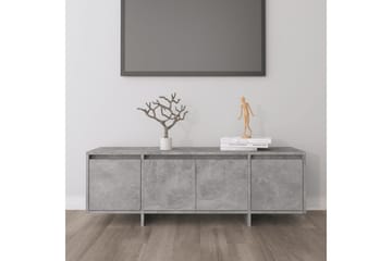 TV-benk betonggrå 120x30x40,5 cm sponplate - Grå - Møbler - Mediamøbel & tv møbel - TV-benk & mediabenk