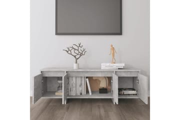 TV-benk betonggrå 120x30x40,5 cm sponplate - Grå - Møbler - Mediamøbel & tv møbel - TV-benk & mediabenk