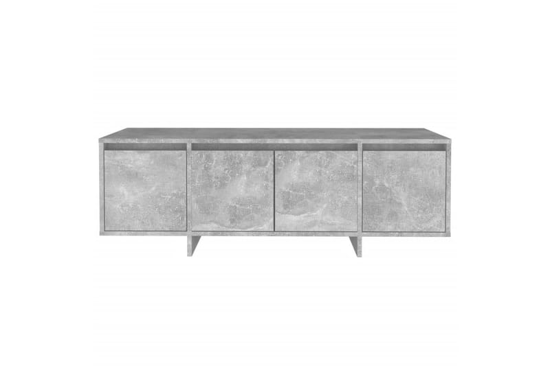 TV-benk betonggrå 120x30x40,5 cm sponplate - Grå - Møbler - Mediamøbel & tv møbel - TV-benk & mediabenk