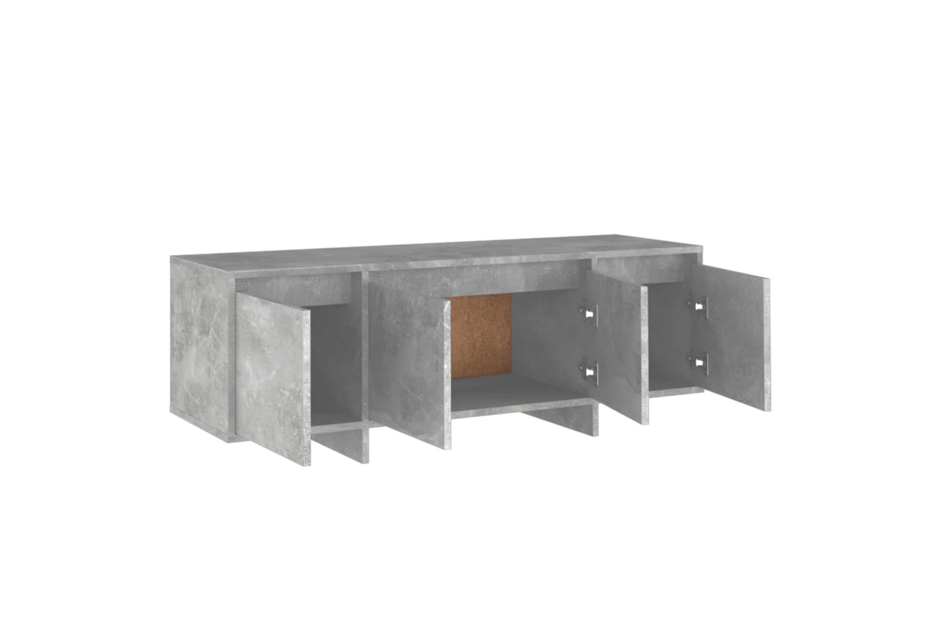 TV-benk betonggrå 120x30x40,5 cm sponplate - Grå - Møbler - Mediamøbel & tv møbel - TV-benk & mediabenk