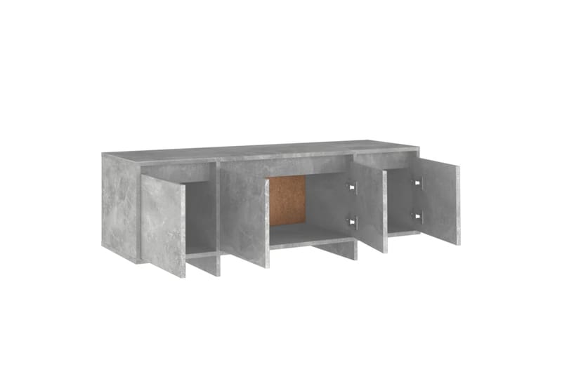 TV-benk betonggrå 120x30x40,5 cm sponplate - Grå - Møbler - Mediamøbel & tv møbel - TV-benk & mediabenk
