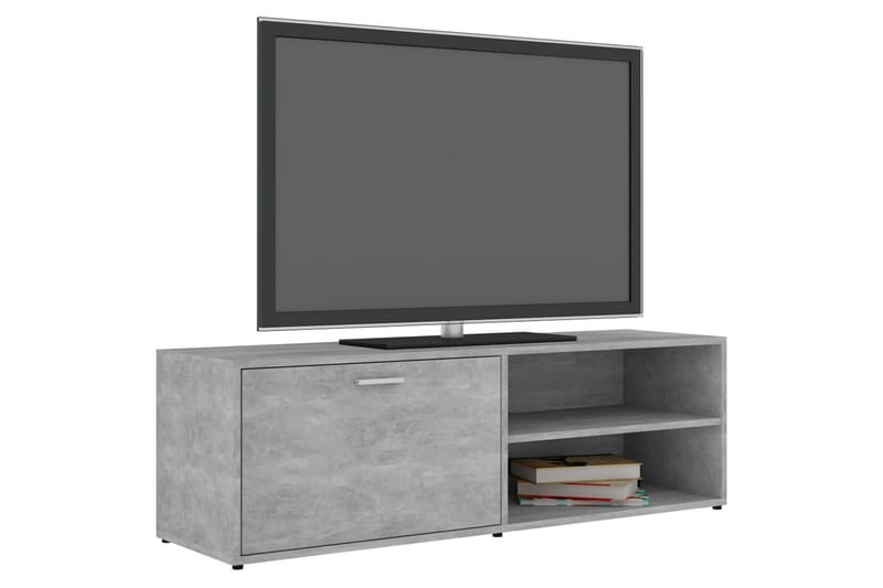TV-benk betonggrå 120x34x37 cm sponplate - Grå - Møbler - Mediamøbel & tv møbel - TV-benk & mediabenk