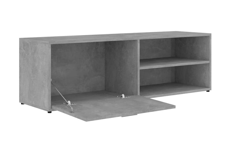 TV-benk betonggrå 120x34x37 cm sponplate - Grå - Møbler - Mediamøbel & tv møbel - TV-benk & mediabenk
