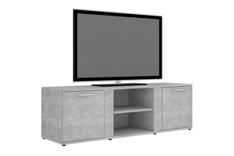 TV-benk betonggrå 120x34x37 cm sponplate - Grå - Møbler - Mediamøbel & tv møbel - TV-benk & mediabenk