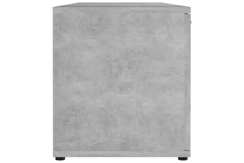 TV-benk betonggrå 120x34x37 cm sponplate - Grå - Møbler - Mediamøbel & tv møbel - TV-benk & mediabenk