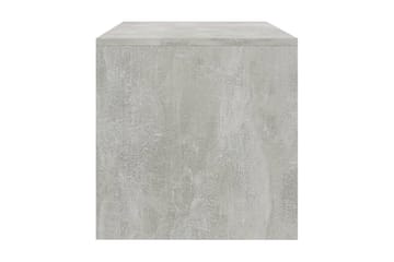 TV-benk betonggrå 120x40x40 cm sponplate - Grå - Møbler - Mediamøbel & tv møbel - TV-benk & mediabenk