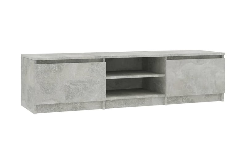 TV-benk betonggrå 140x40x35,5 cm sponplate - Grå - Møbler - Mediamøbel & tv møbel - TV-benk & mediabenk