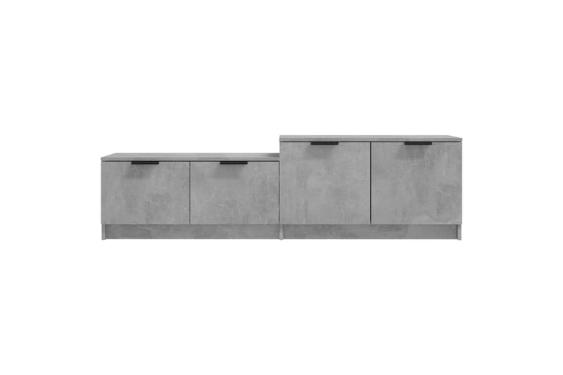 TV-benk betonggrå 158,5x36x45 cm konstruert tre - Grå - TV-benk & mediabenk