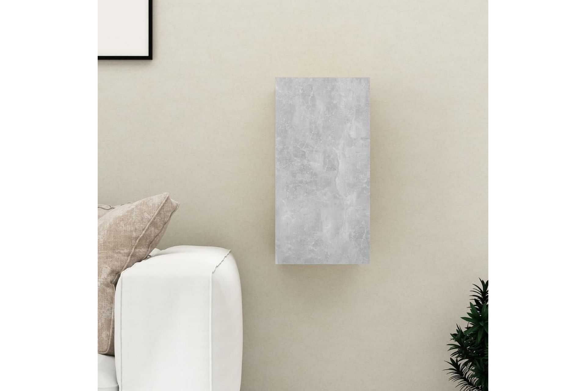 TV-benk betonggrå 30,5x30x60 cm sponplate - Grå - Møbler - Mediamøbel & tv møbel - TV-benk & mediabenk