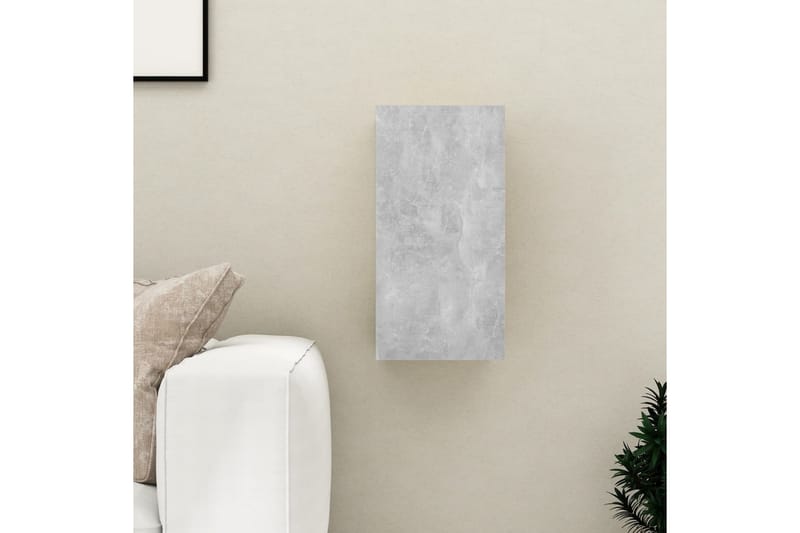 TV-benk betonggrå 30,5x30x60 cm sponplate - Grå - Møbler - Mediamøbel & tv møbel - TV-benk & mediabenk