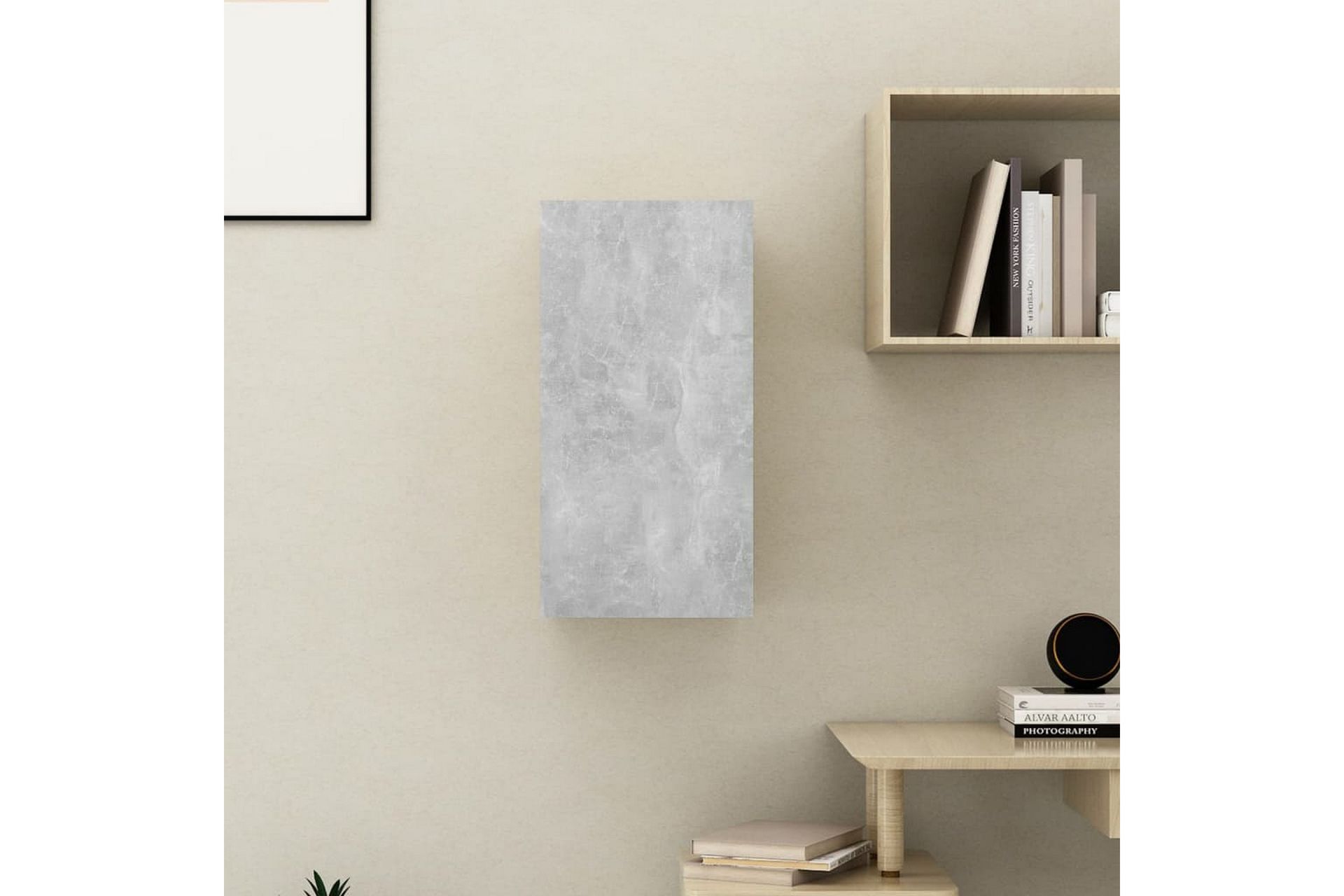 TV-benk betonggrå 30,5x30x60 cm sponplate - Grå - Møbler - Mediamøbel & tv møbel - TV-benk & mediabenk