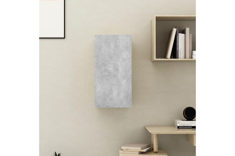 TV-benk betonggrå 30,5x30x60 cm sponplate - Grå - Møbler - Mediamøbel & tv møbel - TV-benk & mediabenk