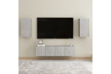 TV-benk betonggrå 30,5x30x60 cm sponplate - Grå - Møbler - Mediamøbel & tv møbel - TV-benk & mediabenk
