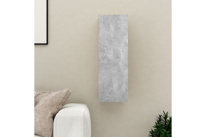 TV-benk betonggrå 30,5x30x90 cm sponplate - Grå - Møbler - Mediamøbel & tv møbel - TV-benk & mediabenk